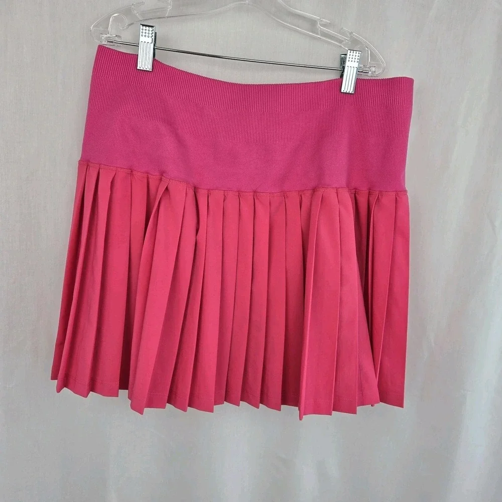 Joy Lab Womens Pleated Skort Tenniscore Size XL Golf Pickleball Hot‎ Pink Skirt
